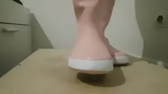 Cock Crush Cum with cute Aigle Boots