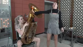 Ama and Sage Produce Even Stranger Noises From the Tuba (MP4 1080p)