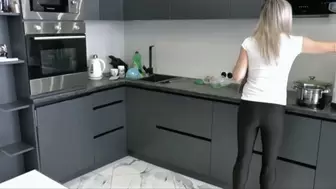 You wear your shiny black pants with high heels and you fart very loud MP4 HD 720p