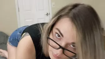 Fuck my face and cum in my mouth POV
