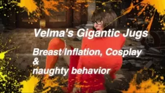 Velma's Gigantic Jugs- A Velma Parody with Cosplay and Breast Expansion-sfx- Inflation
