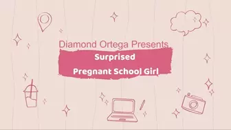 Surprised Pregnant School Girl