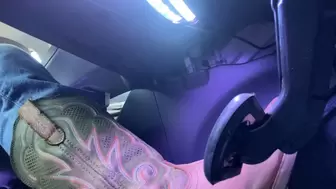 Driving in cowboy boots