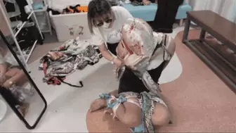 Asian mistresses bound sissy slaves with silk scarves and satins - Fancy bound - Fancy binding (FHD)