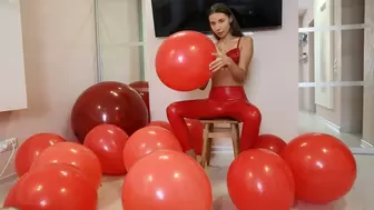 Nastya s2p many red balloons