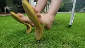Wild Shoeplay and Flip Flops Bending by Lilian