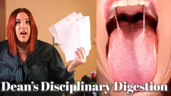 Dean's Disciplinary Digestion