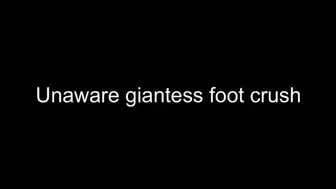 Macrophilia - Unaware Giantess Foot Crush