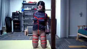 Nylon Girl Strict Bondage Kneeling Placement