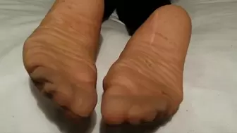 dirty and worn feet