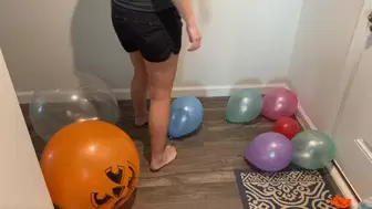 Foot Balloon Busting