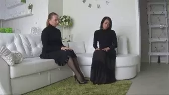 Virtuous woman have meeting with sexy client