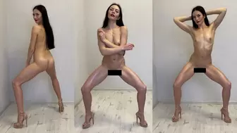 Half squatting leg movements full nude 12