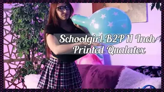 Schoolgirl B2P 11 Inch Printed Qualatex with Inflated Boobs