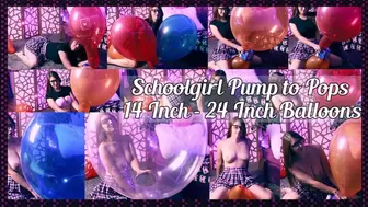 Schoolgirl Pump to Pops 14 Inch - 24 Inch Balloons