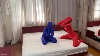 RED AND BLUE ZENTAI GIRLS - MOV HD