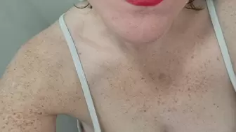 BBW Belly Play While Peeing