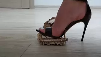 Wooden Train Crush in Sandals