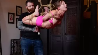 Epic Shibari Suspension, part two - Elise Graves and Ten Against - Elise blissfully endures even more intense shibari shapes and is rewarded with orgasms!