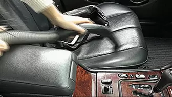 vacuum the interior of the car