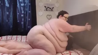 SSBBW BBW RIDING COCK COMPILATION REVERSE COWGIRL BELLY JIGGLES