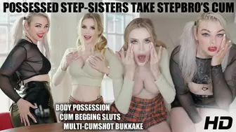 Step-sisters Body Possessed Into Step-Brother Bukkake