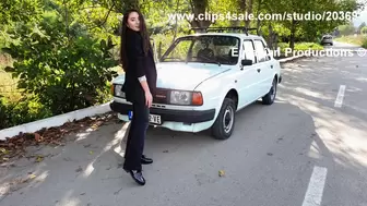 CustomVideo - 02 - Katya long driving Skoda pedalcam