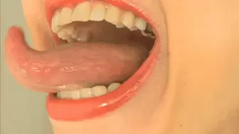 Trapped on the curly tongue of giantess