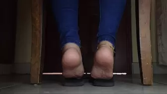 Shoeplay, Barefoot and Soles Show in Flip Flops by Estefanie Part 2
