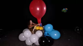 Renee Machine Pops Multiple Large Balloons 4K (3840x2160)