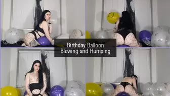 Birthday Balloon Blowing and Humping