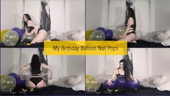 My Birthday Balloon Nail Pops