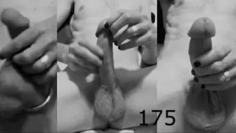 Heteroflexible K solo V175: thin slim fit muscular vascular hung older metal cock ring masturbation