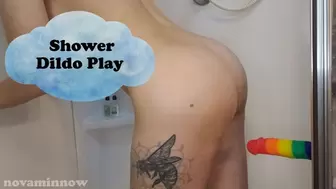 Shower Dildo Play