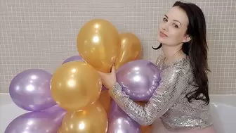 Balloon and cake wetting peeing