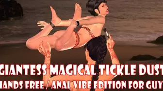 Giantess Magical Tickling Dust Hands Free Vibe & Anal Vibe Edition for Guys