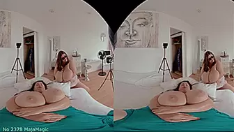 VR180 3D - Double Big Boobs Massage with Maja and Natalie (Clip No 2378 - 6K mp4 version)