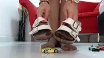 crushing in nylons and sandals 5 toycar very sexy