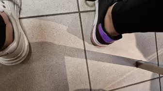 Dirty and sweaty feet try on sneaker 4K avi