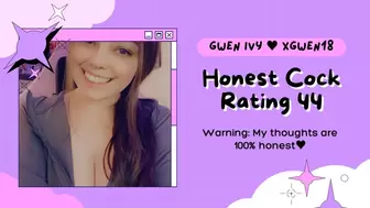 Honest Cock Rating 44