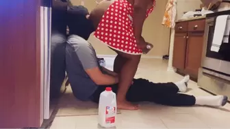 Ebony Feeding White Boy her Farts