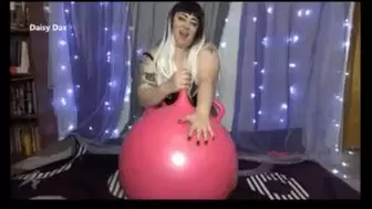 BBW Daisy's Yoga Ball Dildo Fuck