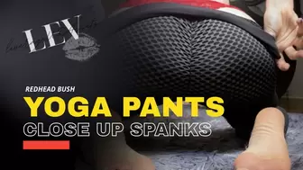 Yoga Pants Red Thong Spanks Close Up Masturbation - 119