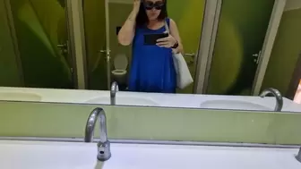 Collection of sexy pee in public toilet