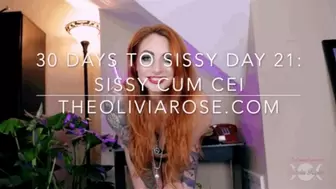 30 Days To Sissy Day 21: Sissy Cum CEI (4K)