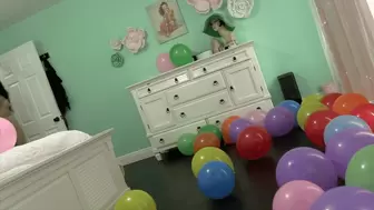 Sexy Lesbian Balloon Poppin Fun With Adara Jordin & Goddess Akasha (HD 1080p MP4)