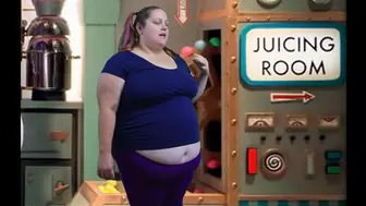 Augustina and the Juicing room - FAT Belly Tickling