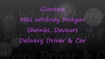 Whitney: Shrink And Devour Delivery Driver And Car
