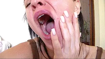 yawning brunette order clip