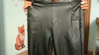 I try this pair of very used old leather pants